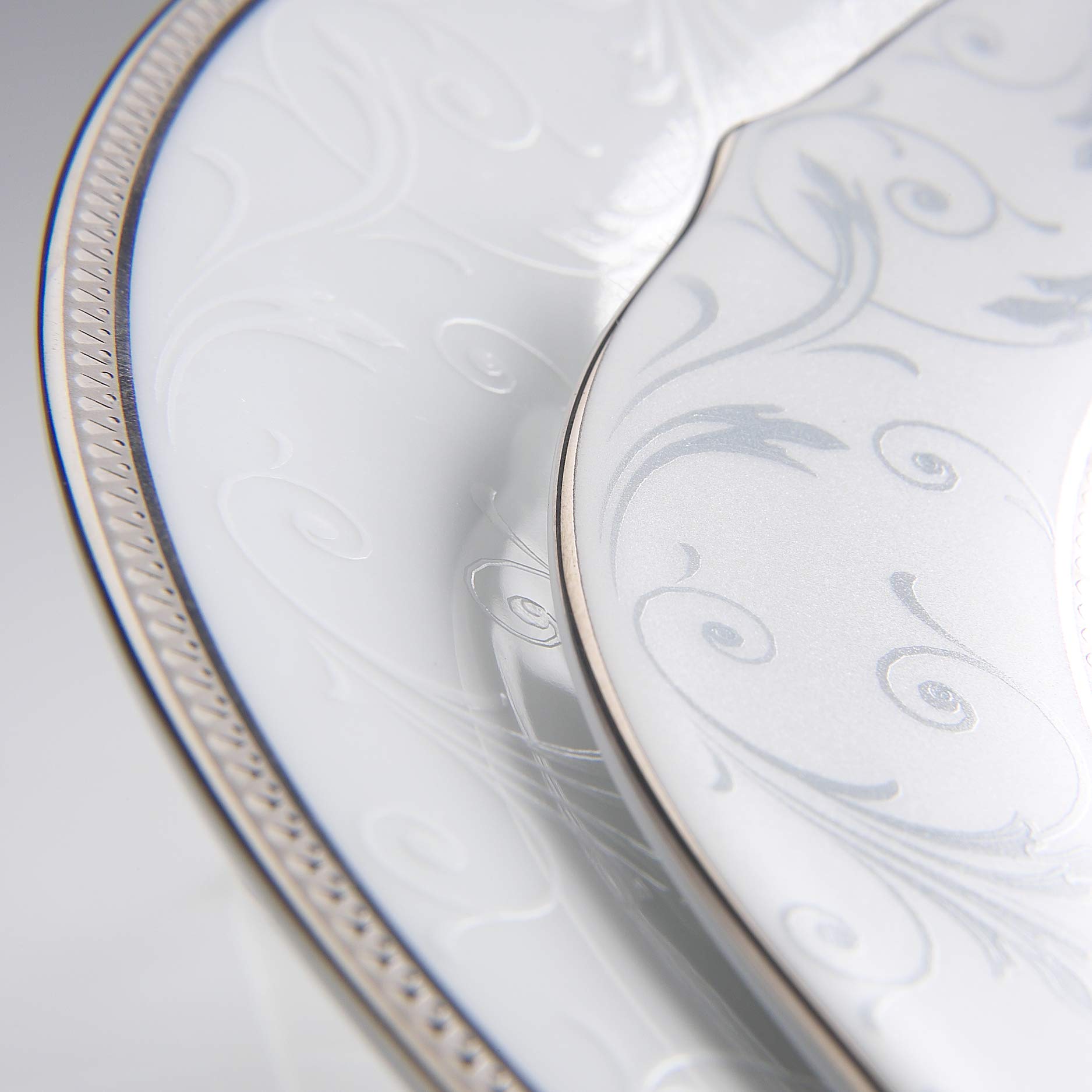 Amazon.com | Noritake Regina Platinum 20-Piece Dinnerware Place